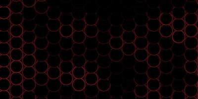 Dark Red vector background with spots.