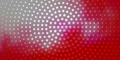 Light Red vector layout with bright stars.