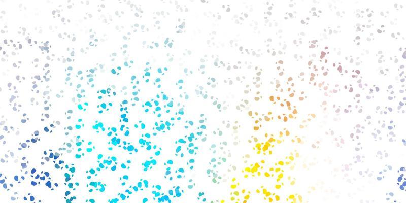 Light blue, yellow vector texture with memphis shapes.