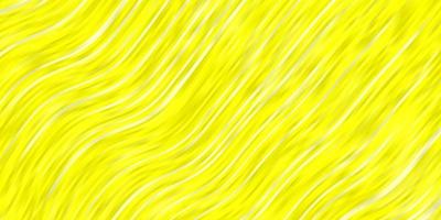 Light Yellow vector pattern with curves.