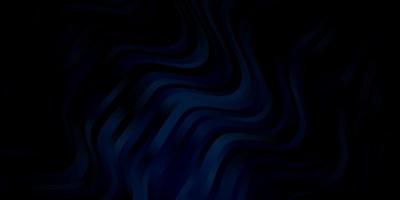 Dark BLUE vector background with bent lines.