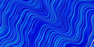 textura de vector azul claro con líneas torcidas.