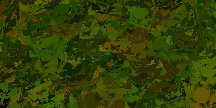 Dark Green vector backdrop with triangles, lines.