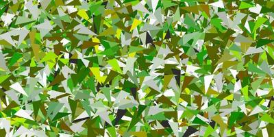 Light green, yellow vector background with polygonal forms.
