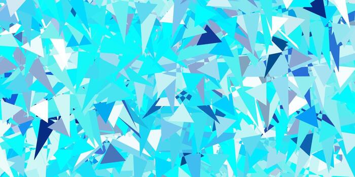 Light BLUE vector backdrop with triangles, lines.
