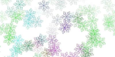 Light multicolor vector natural layout with flowers.