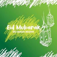 Eid Mubarak Wallpaper vector