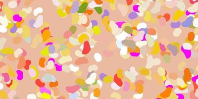 Light multicolor vector background with random forms.