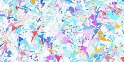 Light Multicolor vector background with polygonal forms.