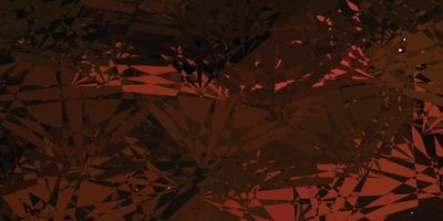 Dark Orange vector background with random forms.