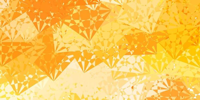 Light Orange vector texture with random triangles.