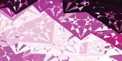 Light Pink vector background with polygonal forms.