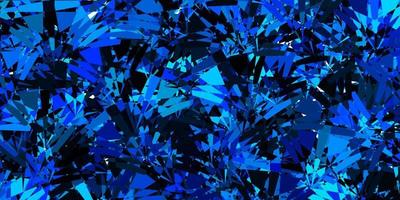 Dark Blue, Green vector background with triangles.