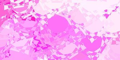 Light Pink, Yellow vector background with triangles.