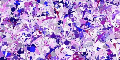 Light Purple vector template with triangle shapes.