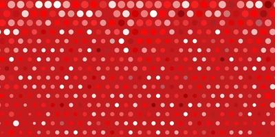 Light red vector background with spots.