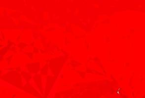 Dark Red vector backdrop with triangles, lines.