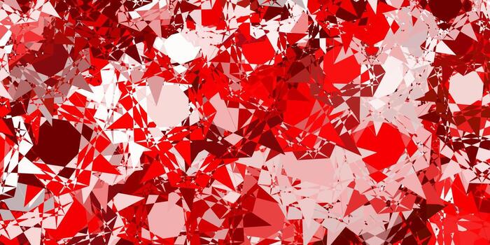 Light Red vector template with triangle shapes.