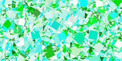 Light Blue, Green vector pattern with polygonal shapes.