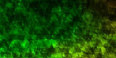 Light Green, Yellow vector texture with lines, triangles.