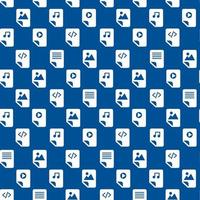 Seamless Pattern with Document Files Folders Icons vector