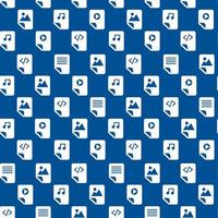 Seamless Pattern with Document Files Folders Icons vector