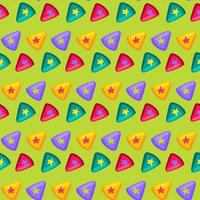 Colorful Triangle with Star Inside Flat Pattern vector