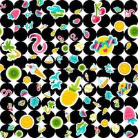 Vector Tropical Summer Seamless Pattern