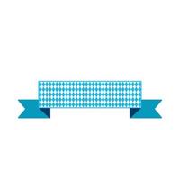 Ribbon banner for text flat color illustration vector