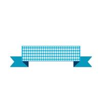 Ribbon banner for text flat color illustration vector