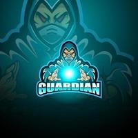 Guardian esport mascot logo design vector