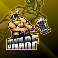 Dwarfs esport mascot  logo design vector