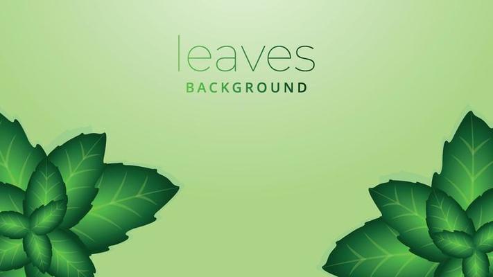 Nature background with leaves