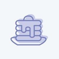 Icon Pancake. suitable for Bee Farm. two tone style. simple design editable. design template vector. simple illustration vector
