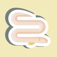 Sticker Eel. suitable for Meat. simple design editable. design template vector. simple illustration vector