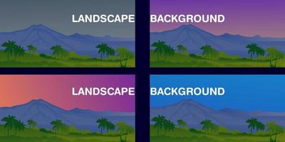 mountain and forest background for business vector