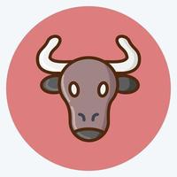 Icon Beef. suitable for Meat. flat style. simple design editable. design template vector. simple illustration vector