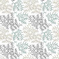 Seamless vector pattern with abstract lines like branches