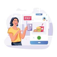 An illustrative vector of easy payment