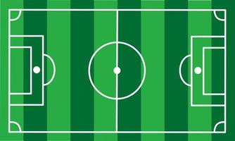 Top view of Soccer field, vector illustration. Football field with lines and areas.