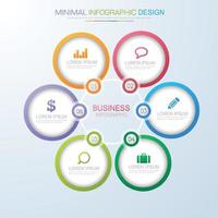 Business infographic template  with icon ,vector design illustration vector