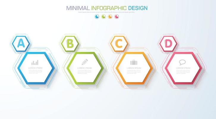 Business infographic template  with icon ,vector design illustration