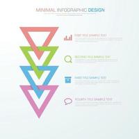 plantilla de infografía empresarial con icono, ilustración de diseño vectorial vector