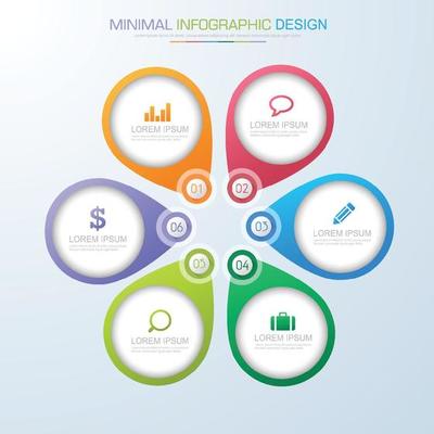 Business infographic template  with icon ,vector design illustration