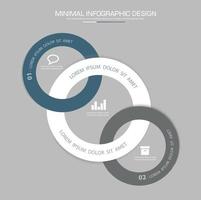 plantilla de infografía empresarial con icono, ilustración de diseño vectorial vector