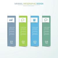 plantilla de infografía empresarial con icono, ilustración de diseño vectorial vector