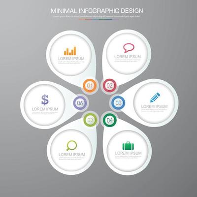 Business infographic template  with icon ,vector design illustration