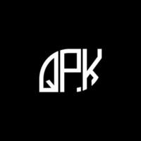 QPK letter logo design on black background.QPK creative initials letter logo concept.QPK vector letter design.