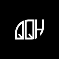 QQH letter logo design on black background.QQH creative initials letter logo concept.QQH vector letter design.