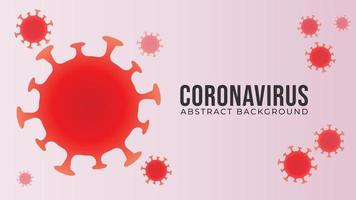 Red orange coronavirus illustration. Abstract background design template. vector